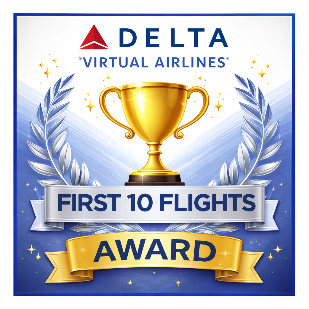 When a pilot has 10 flights, give this award