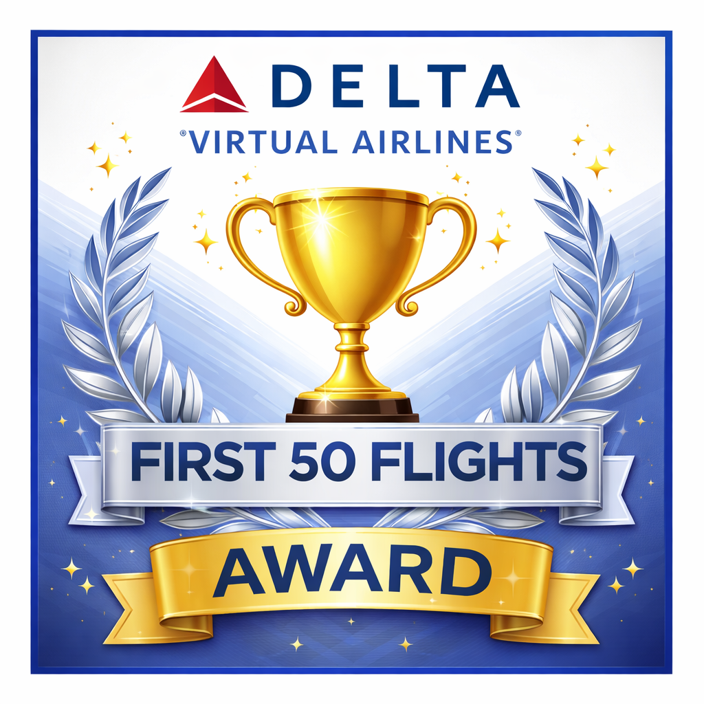 When a pilot has 50 flights, give this award