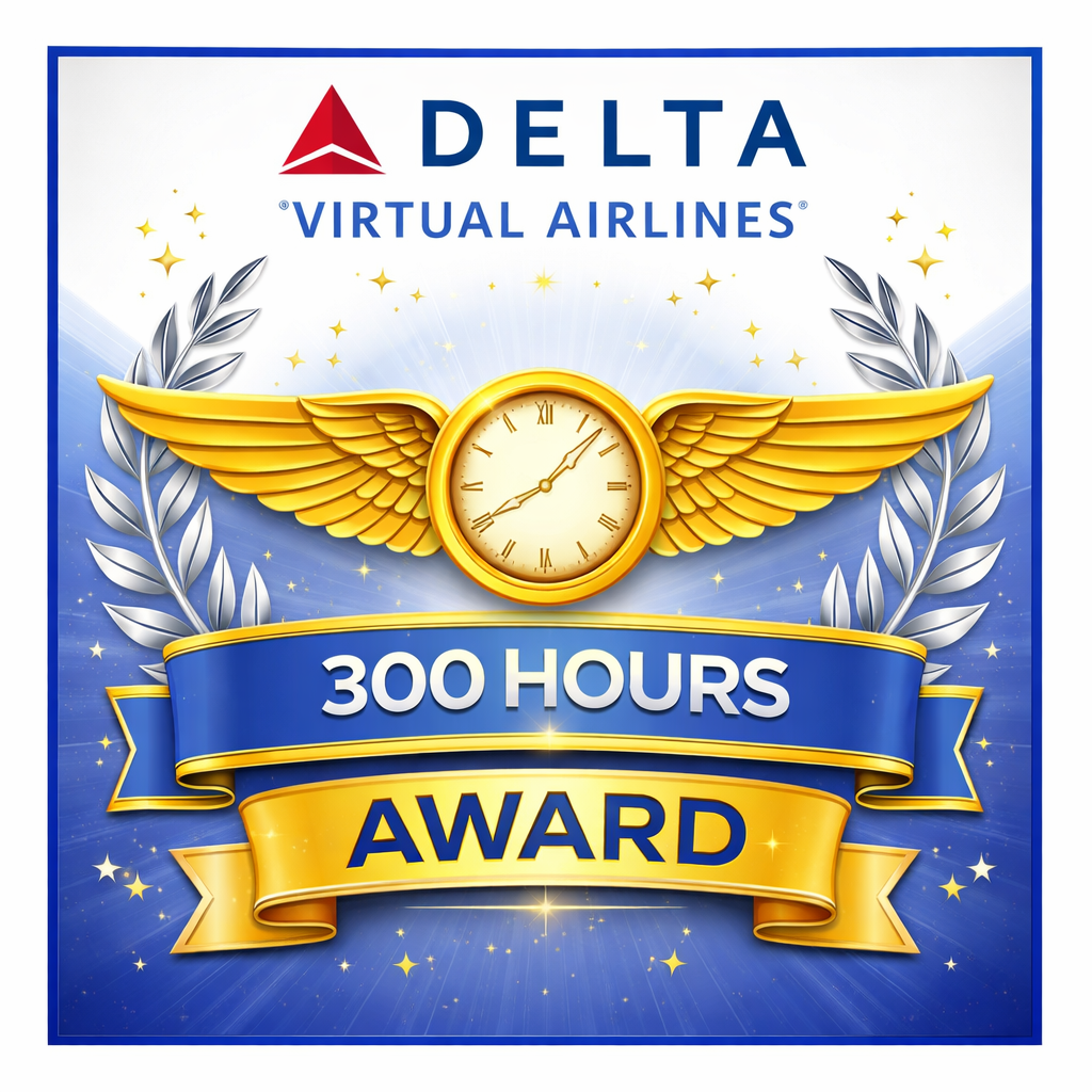 When a pilot has 300 hours, give this award
