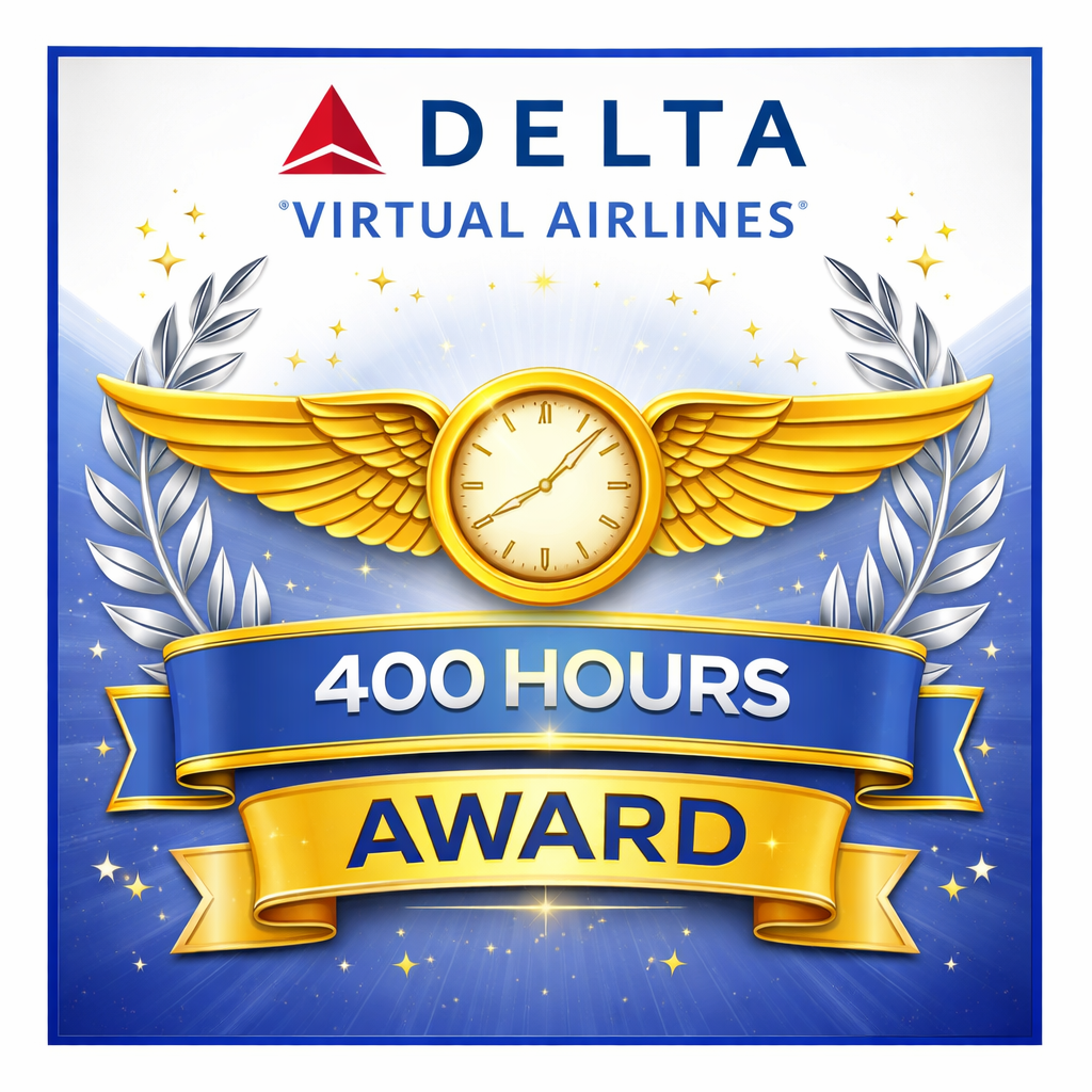 When a pilot has 400 hours, give this award